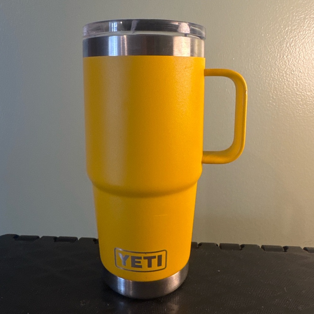 YETI Rambler Vibrant Yellow Mug with Handle